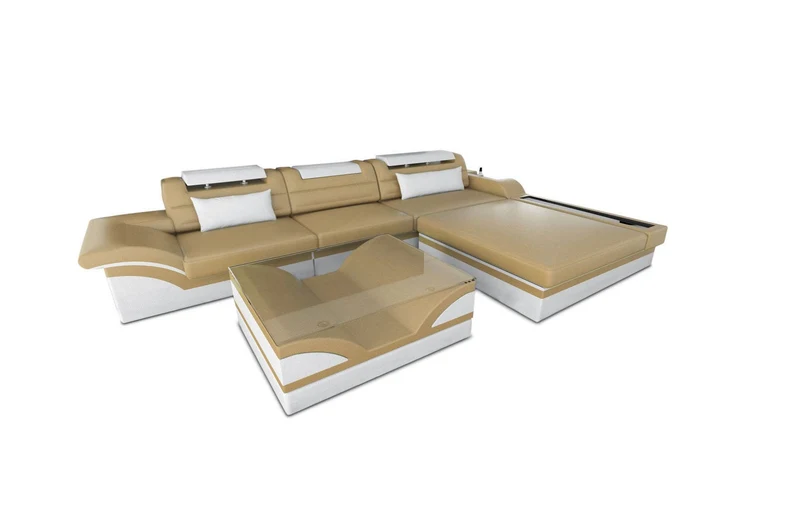 Ecksofa Parma L-Form in Leder