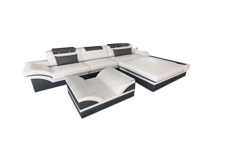 Ecksofa Parma L-Form in Leder