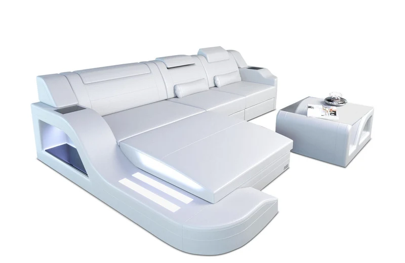 Ecksofa Palermo L-Form in Leder