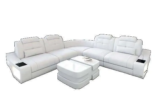Ecksofa Elena Lang L-Form aus Leder