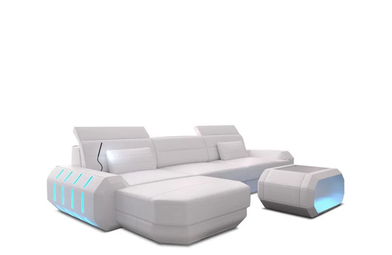 Ecksofa Roma L-Form aus Leder