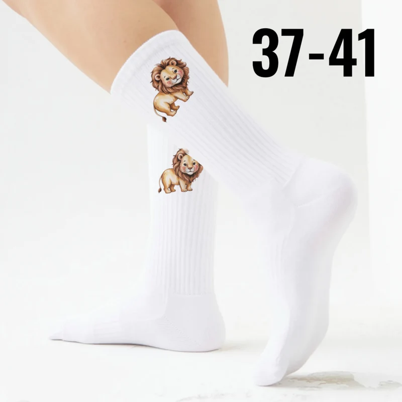 epicsocks Wilde Freunde Löwe Socken in 37-41 im Paar