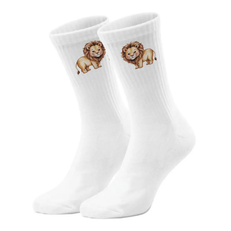 epicsocks Wilde Freunde Löwe Socken in 37-41 im Paar
