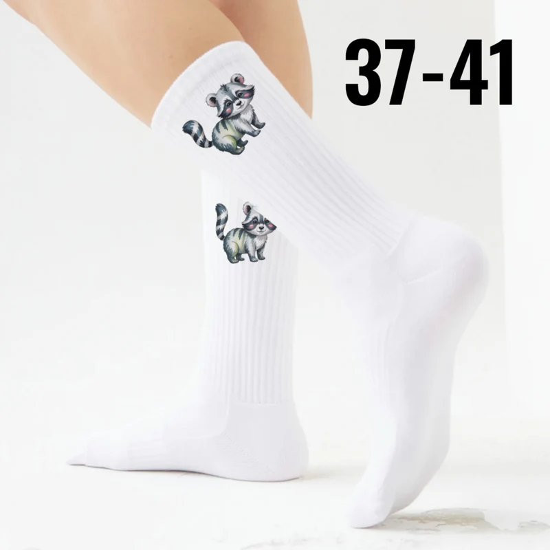 epicsocks Wilde Freunde Waschbär Socken in 37-41 im Paar