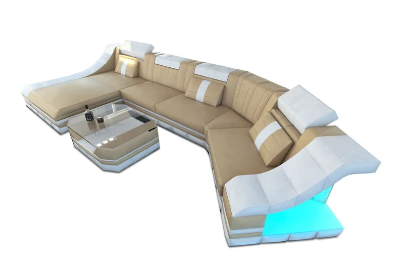 Leder Couch Turino C-Form