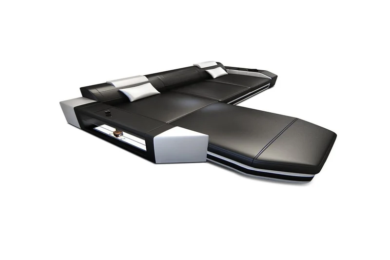 Ecksofa Prato L-Form in Leder