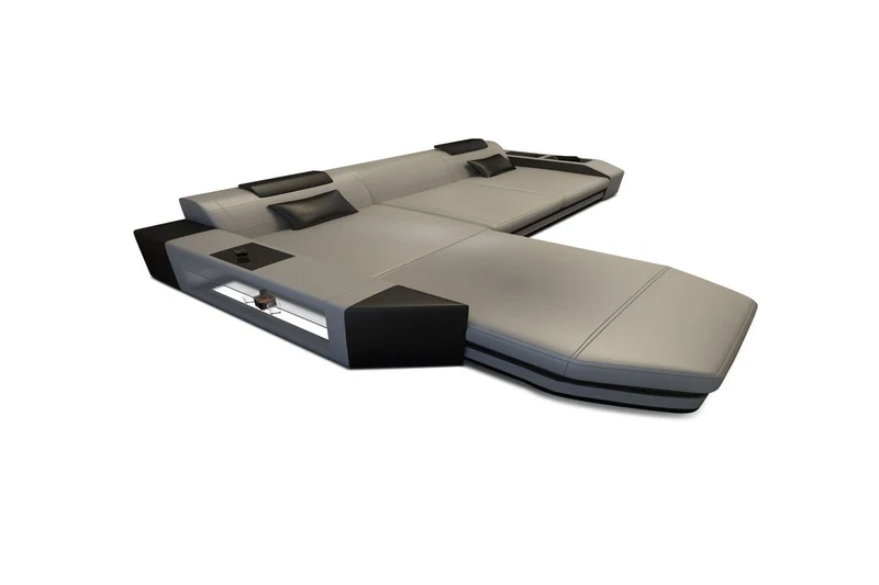 Ecksofa Prato L-Form in Leder