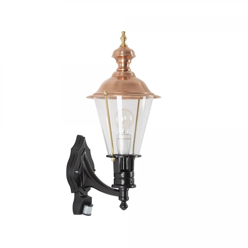 Casa Padrino Jugendstil Außenwandleuchte 22 x 28 x H. 56 cm - Verschiedene Farben - Nostalgische Wetterfeste Außenleuchte