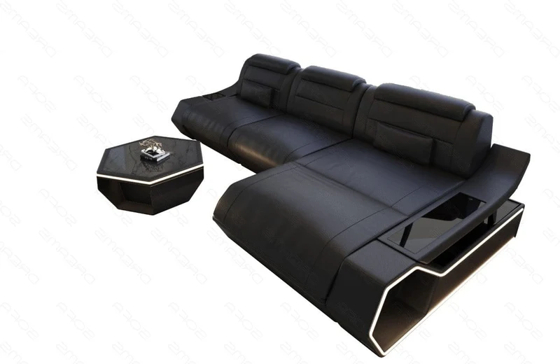 Ecksofa Toscano L-Form in Leder