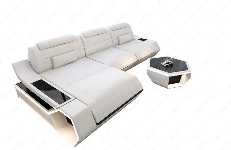 Ecksofa Toscano L-Form in Leder