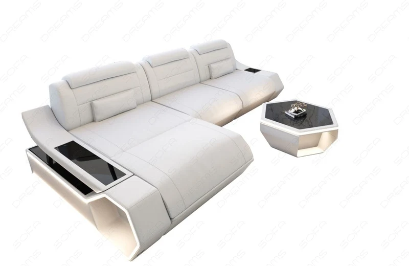 Ecksofa Toscano L-Form in Leder