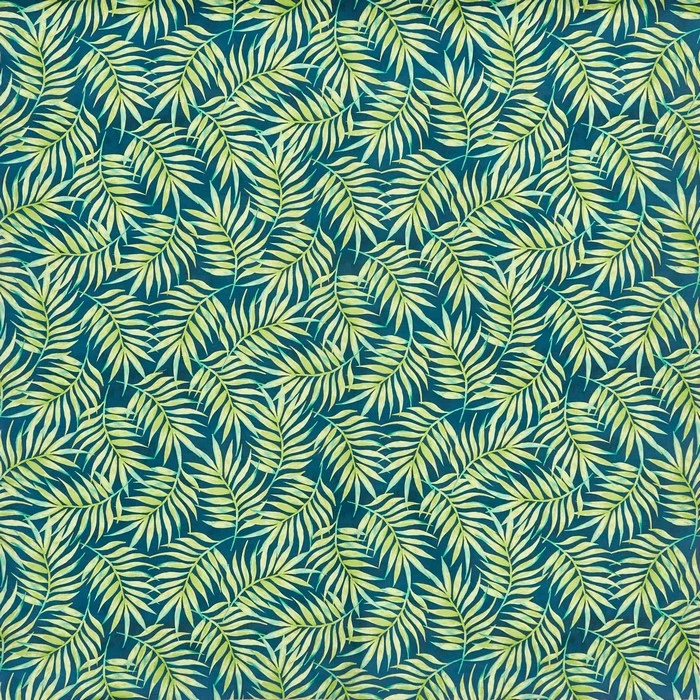 Baumwollstoff Goa - tropisch blau