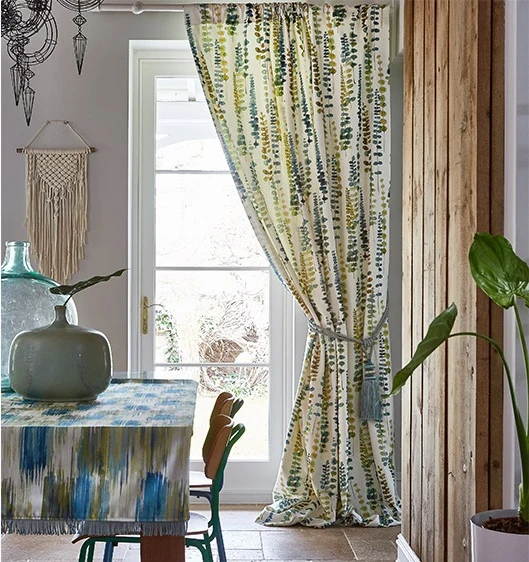 Baumwollstoff Long Beach - blau