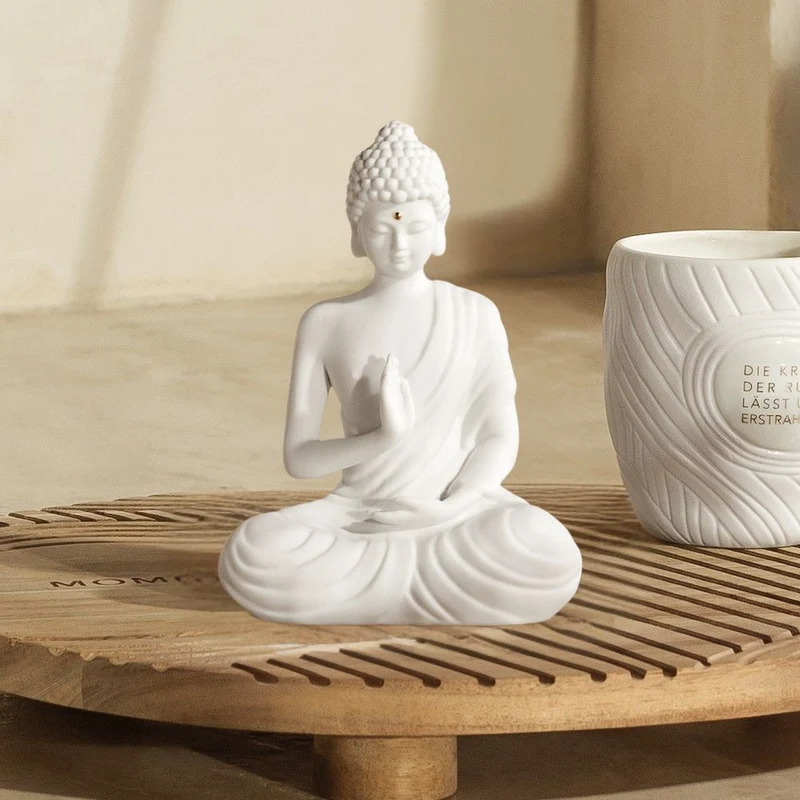 Räder Zen Spirit Buddha Figur sitzend klein