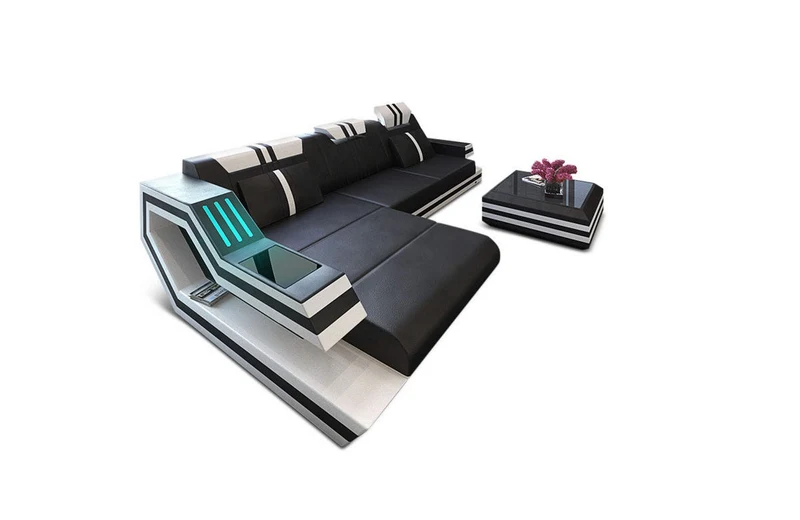 Ecksofa Ravenna L-Form in Leder