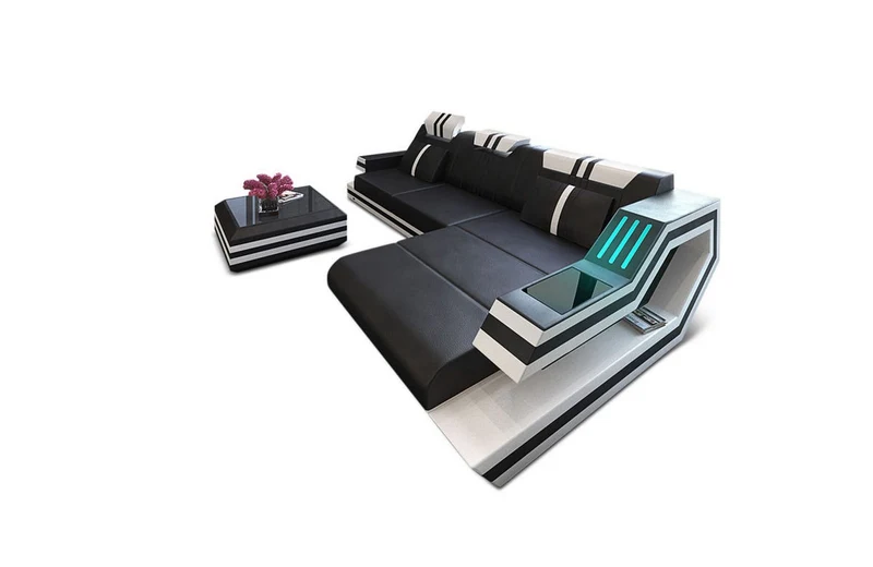 Ecksofa Ravenna L-Form in Leder