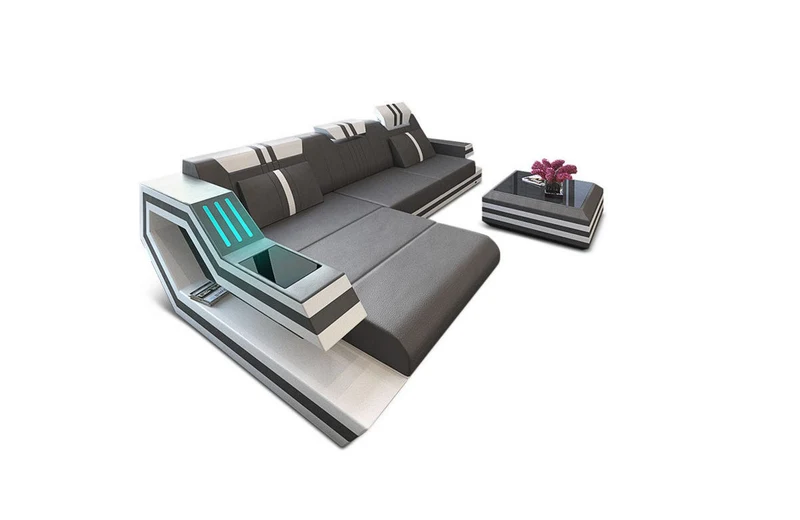 Ecksofa Ravenna L-Form in Leder