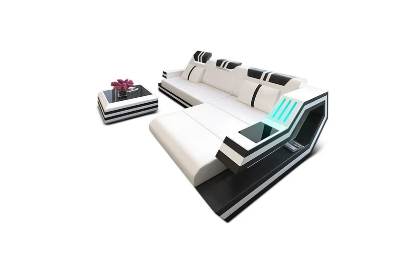 Ecksofa Ravenna L-Form in Leder