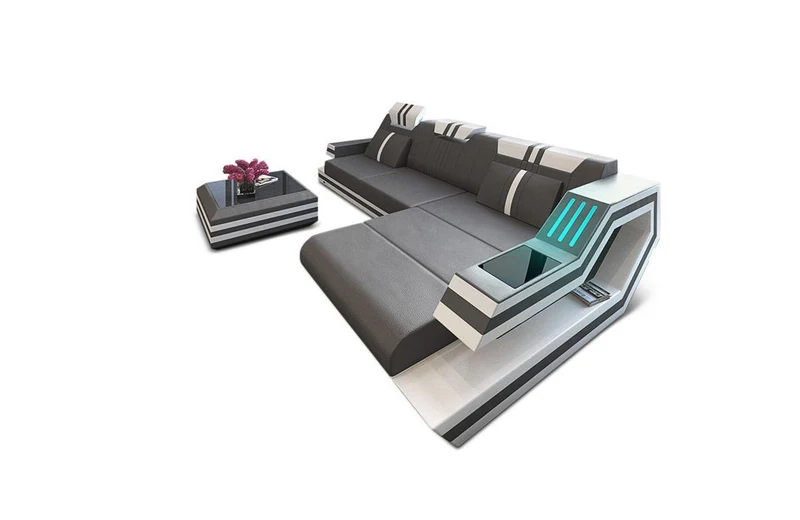 Ecksofa Ravenna L-Form in Leder