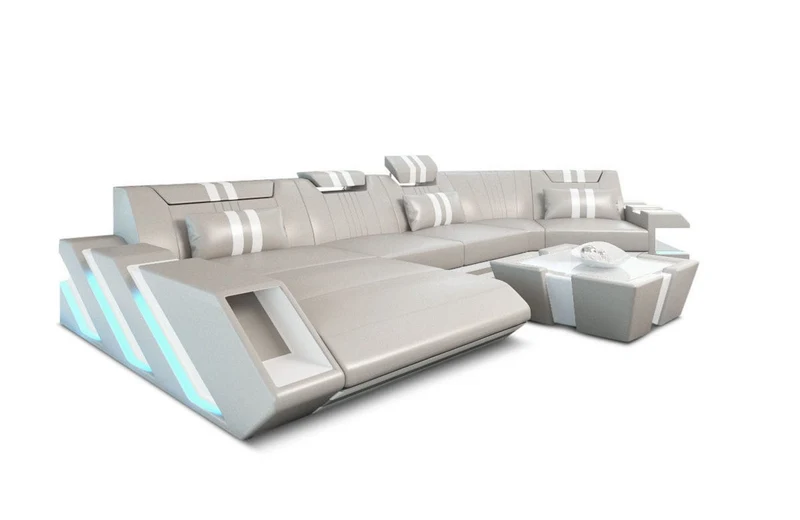 Leder Couch Apollonia C-Form