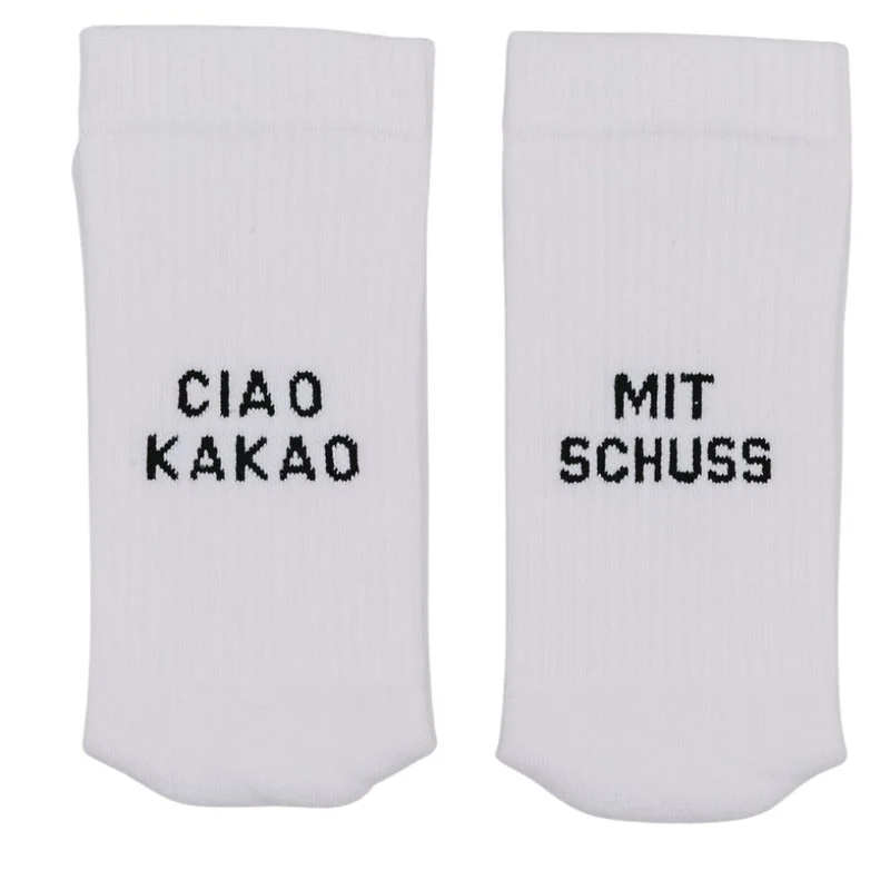 Eulenschnitt Socken weiß Mit Schuss 35-38