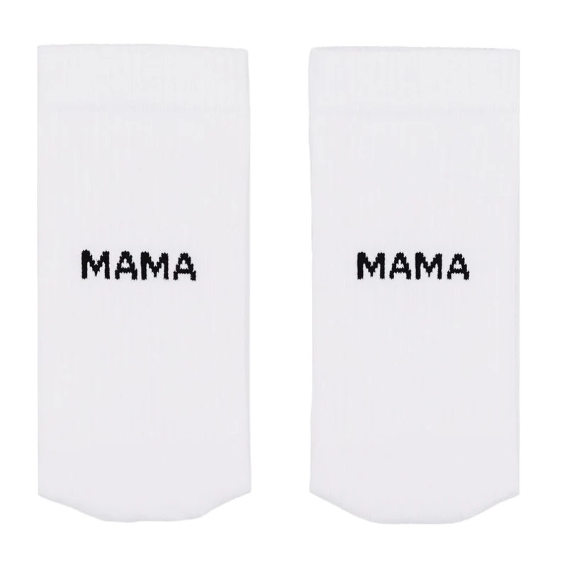 Eulenschnitt Socken weiß Mama 35-38