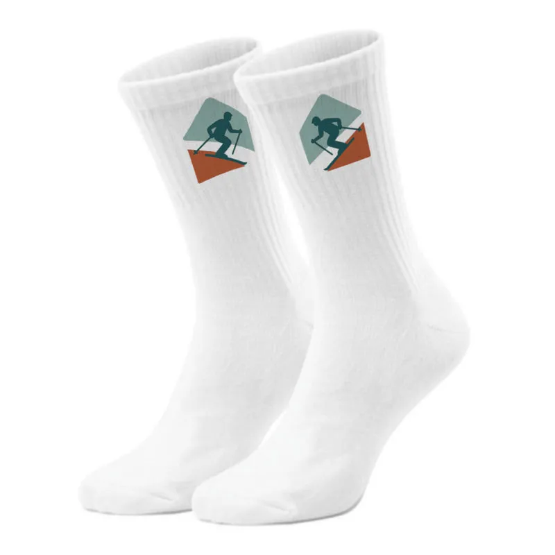 epicsocks Alpine Dreams Abfahrt Schwarz Socken in 37-41 im Paar