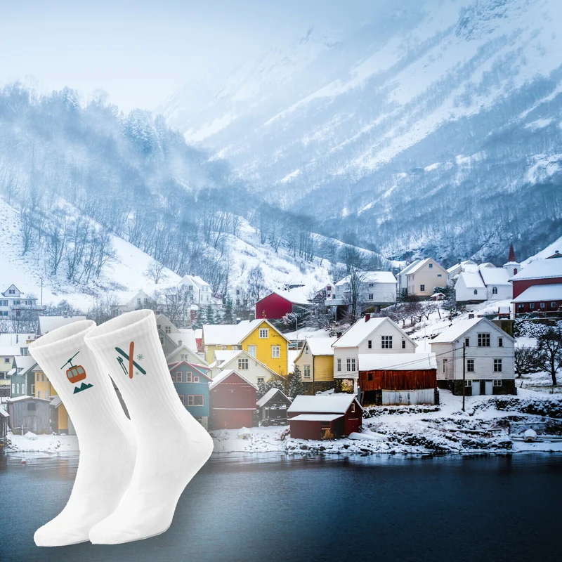 epicsocks Alpine Dreams Ski und Gondel Socken in 37-41 im Paar