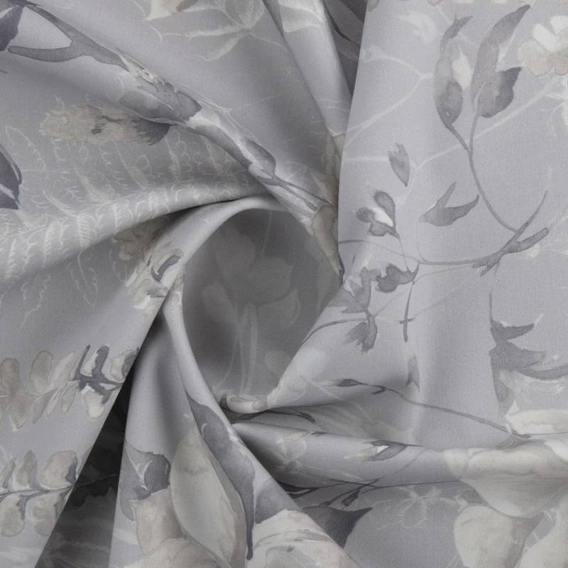 Satin Posy - soft pastel grey 280 cm