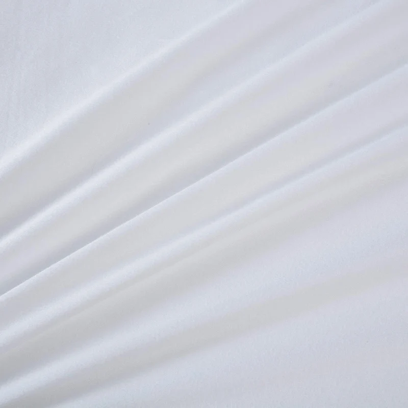 Rüschen Kissenbezug Baumwolle 50x91 cm - 2er Set Weiß