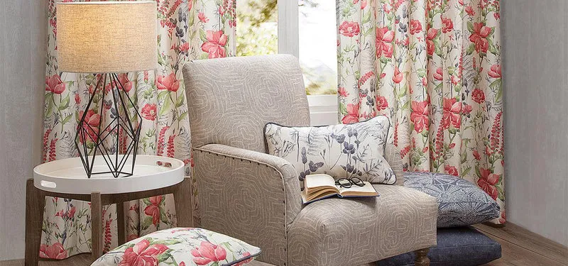 Polsterstoff Shabby Chic Uni - skyblue