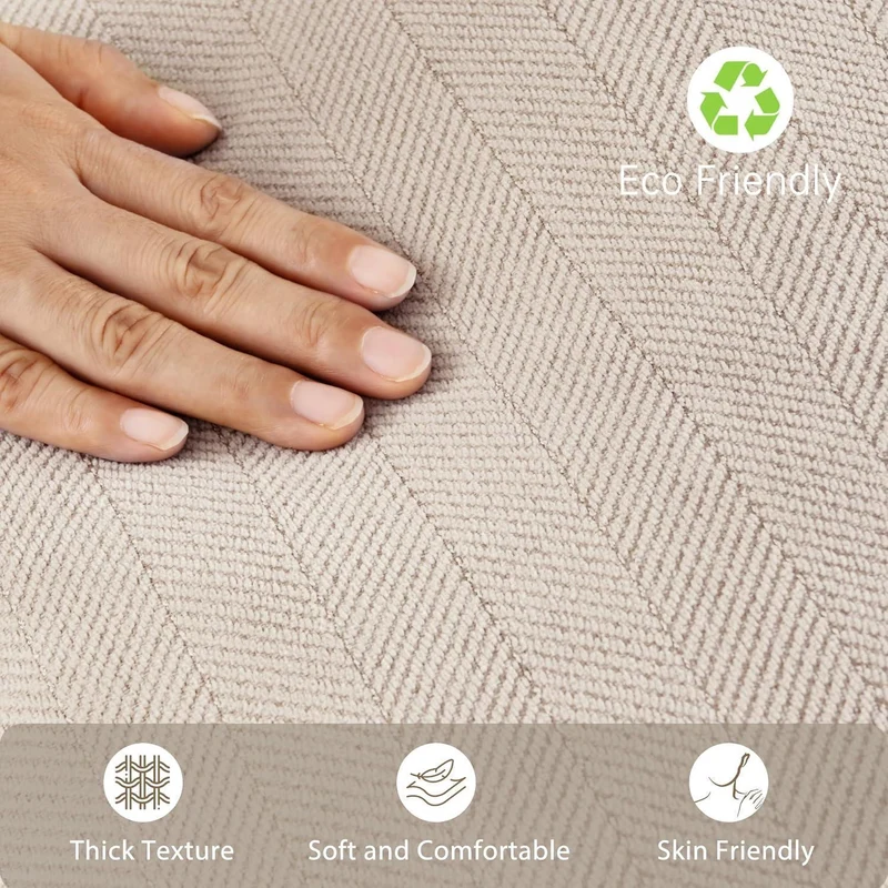 Chenille Kissenbezug 30x50 cm, 2er Set - Beige