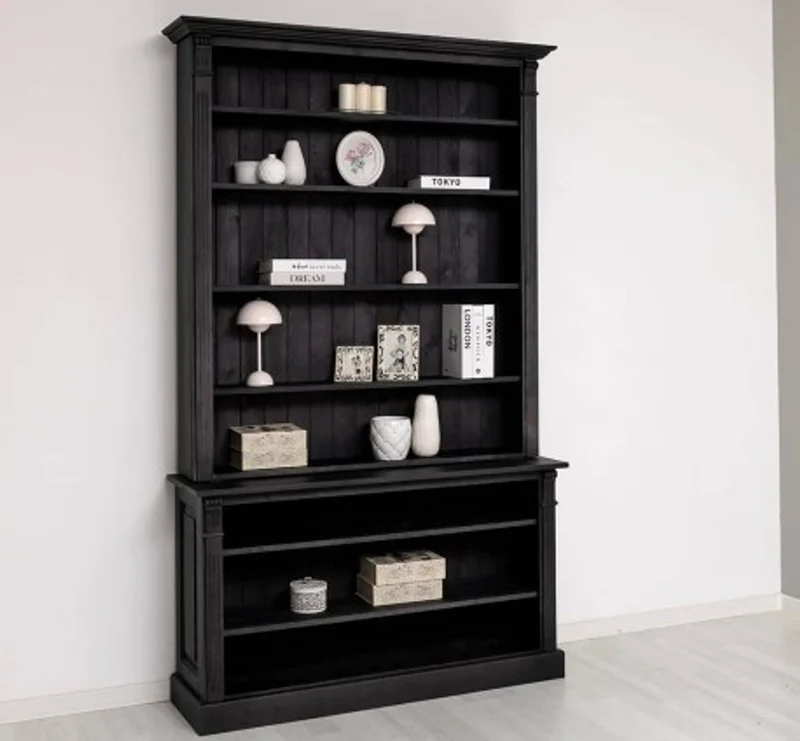 Casa Padrino Bücherregal im Landhausstil, 141 x 40 x 230 cm