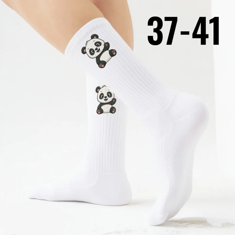 epicsocks Panda Liebe Winkender Panda Socken in 37-41 im Paar