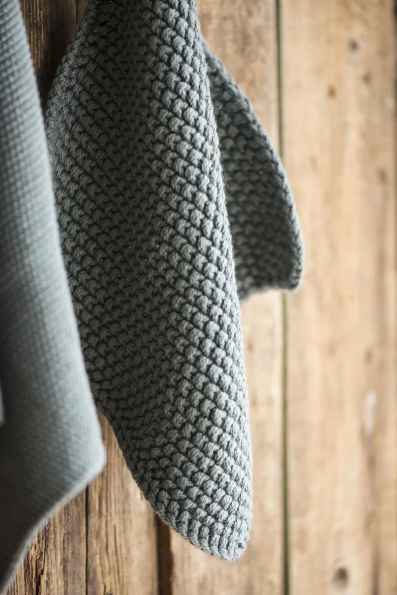 IB Laursen Topflappen Mynte Moosgrün Gestrickt