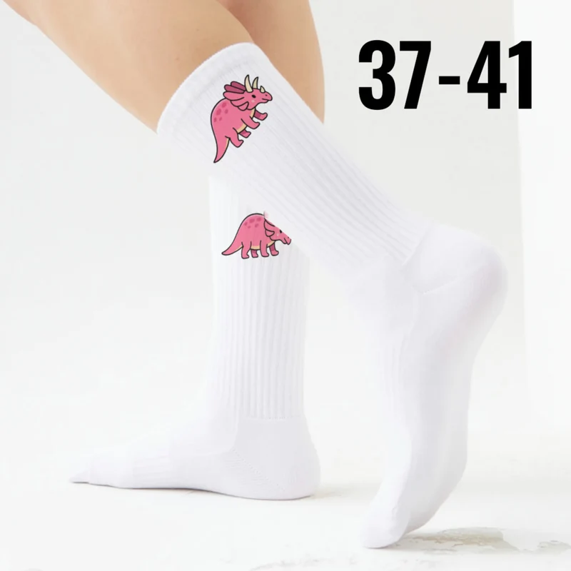 epicsocks Dino Delight Rosa Dino Socken in 37-41 im Paar