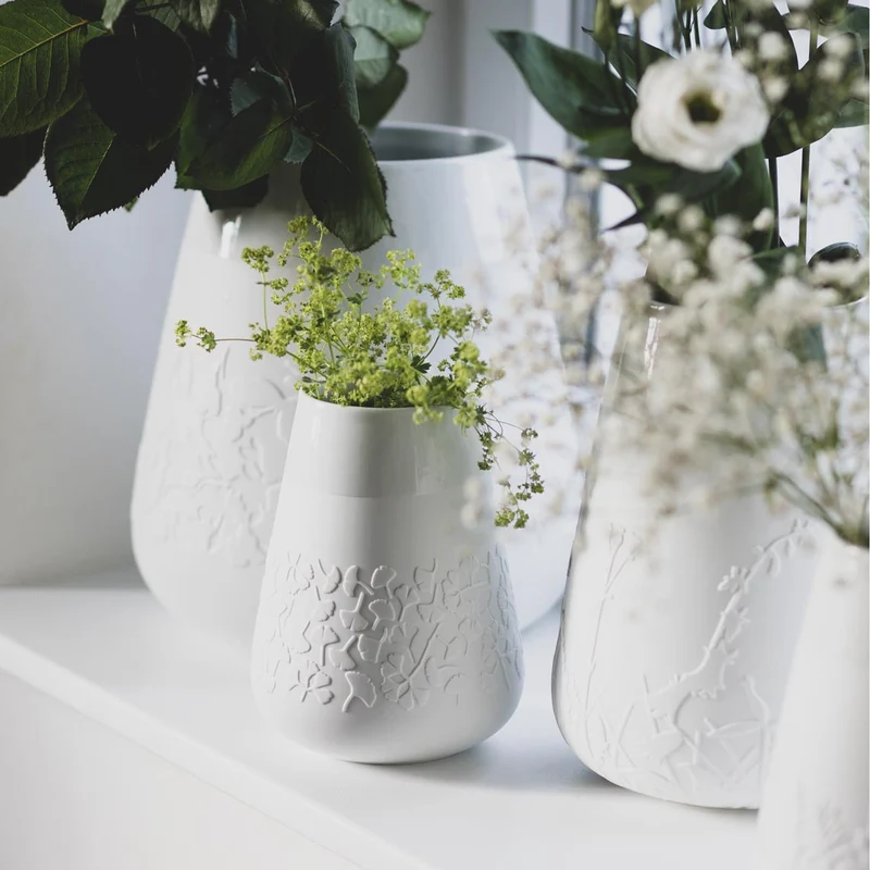 Räder Poesie Porzellanvase Ginkgo