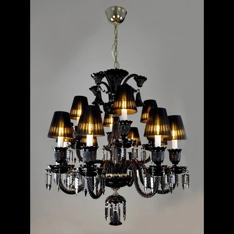 Casa Padrino Luxus Barock Kristall Kronleuchter Silber Ø 81 x H. 90 cm - Prunkvolle Messing Kronleuchter mit böhmischem Kristallglas - Barock Möbel - Edel & Prunkvoll