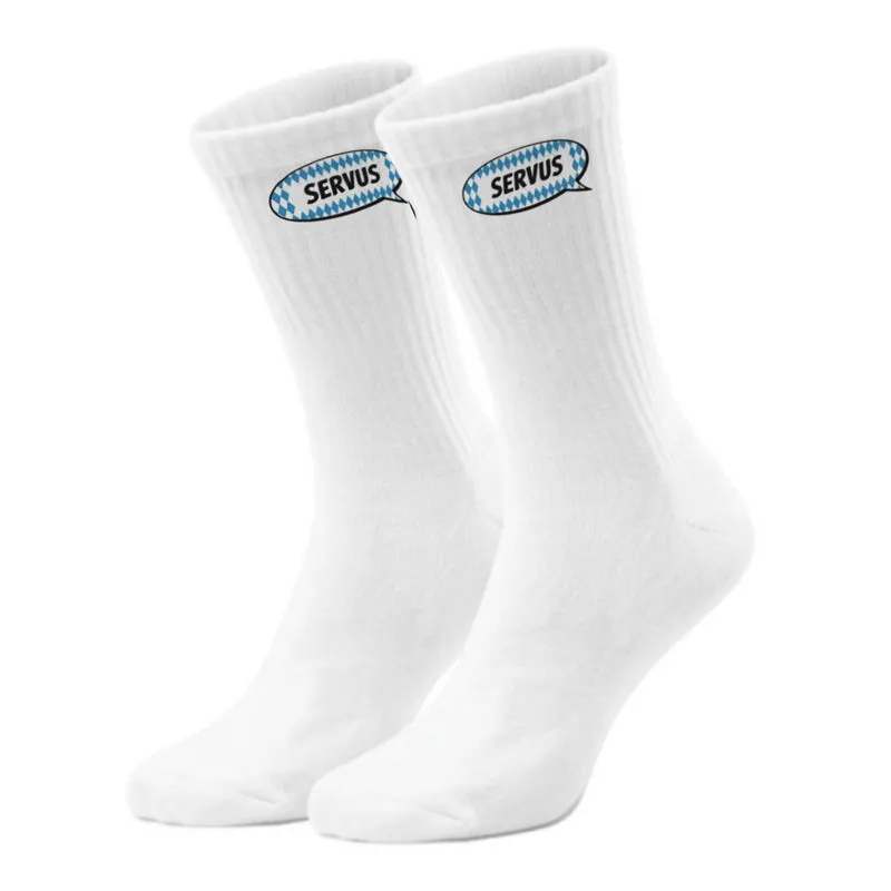 epicsocks Bayrischer Dialekt Servus Socken in 37-41 im Paar