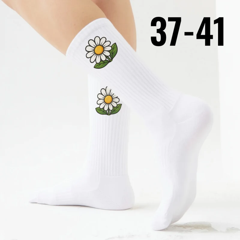 epicsocks Floral Fantasy Zarte Gänseblümchen Socken in 37-41 im Paar