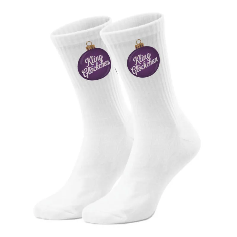 epicsocks Weihnachtsklänge Kling Glöckchen Socken in 37-41 im Paar