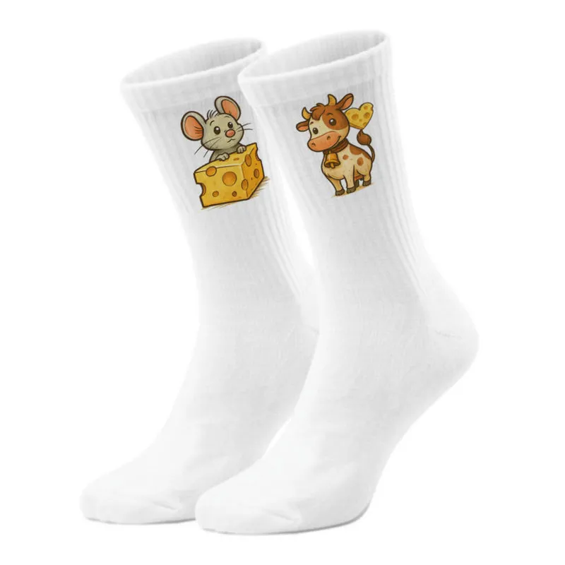 epicsocks Cheesy Love Käsefreunde Socken in 37-41 im Paar