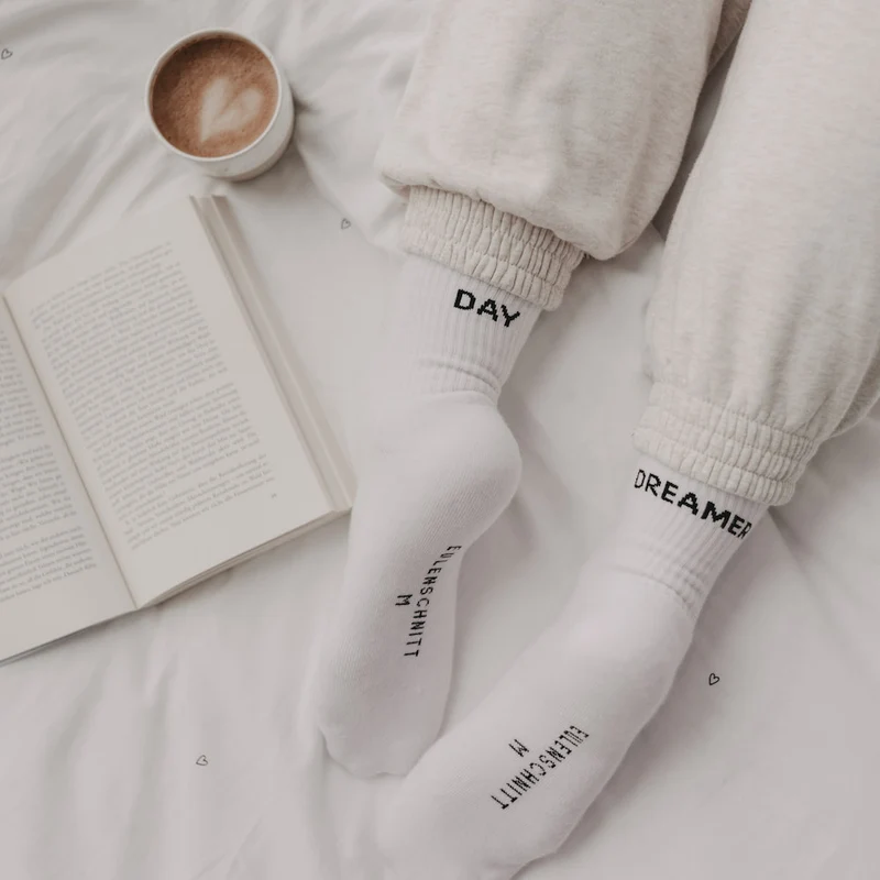 Eulenschnitt Socken Day Dreamer Größe 39-42 weiß