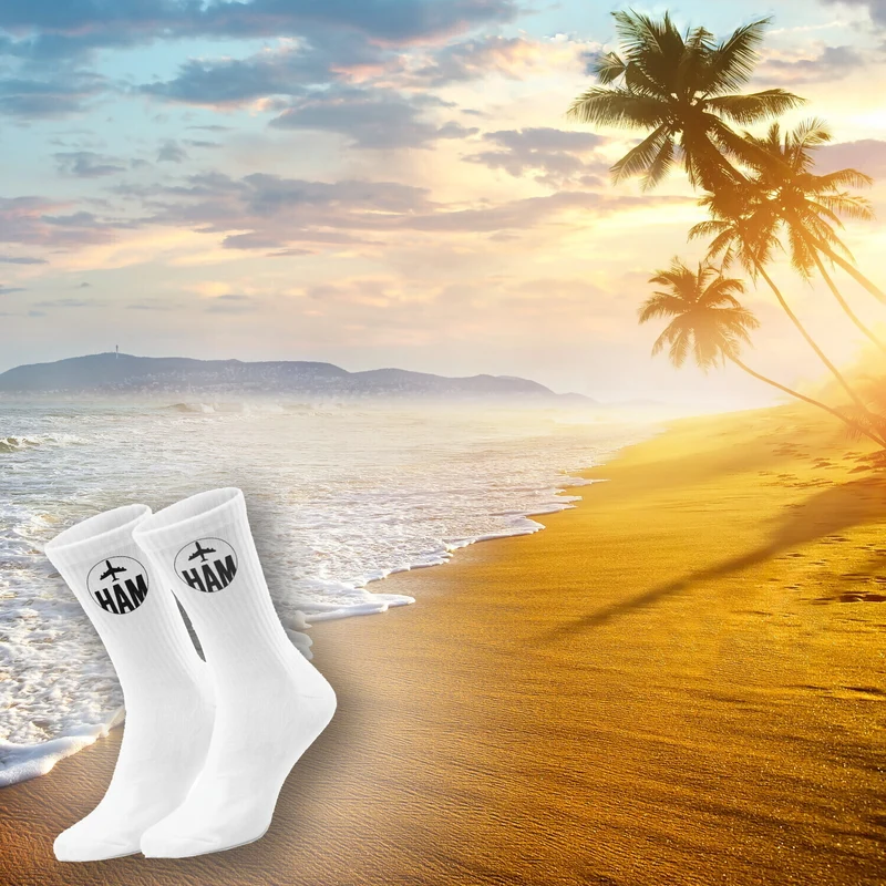 epicsocks Hamburg Vibes Flugzeug Socken in 37-41 im Paar
