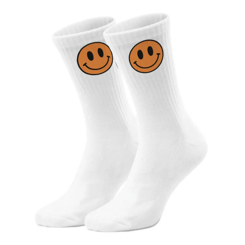 epicsocks Happy Vibes Oranges Lächeln Socken in 37-41 im Paar
