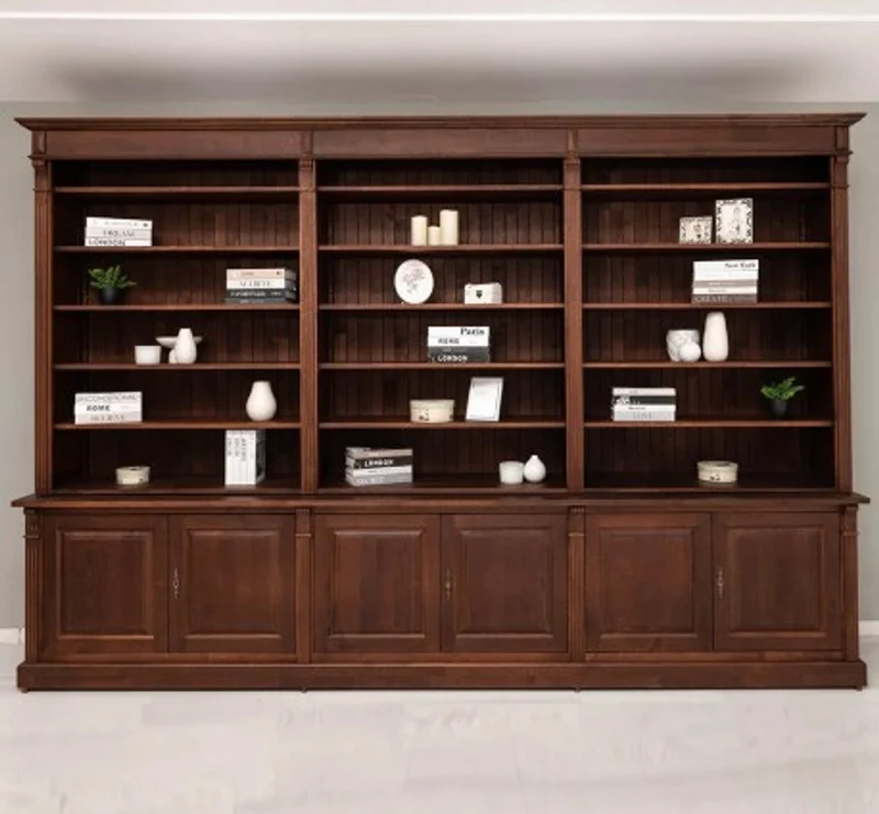 Casa Padrino Bücherregal im Landhausstil, 357 x 48 x 237 cm
