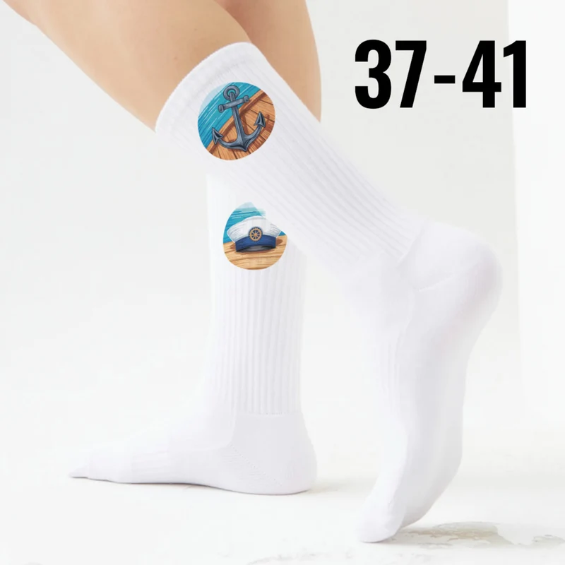 epicsocks Nautik Freude Schiff Ahoi Socken in 37-41 im Paar