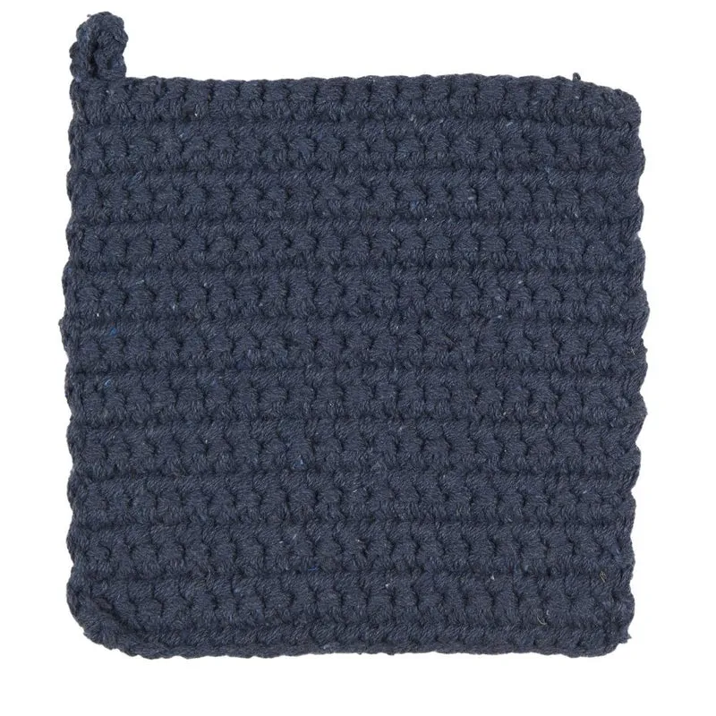 Ib Laursen Topflappen Midnight Blue gehäkelt