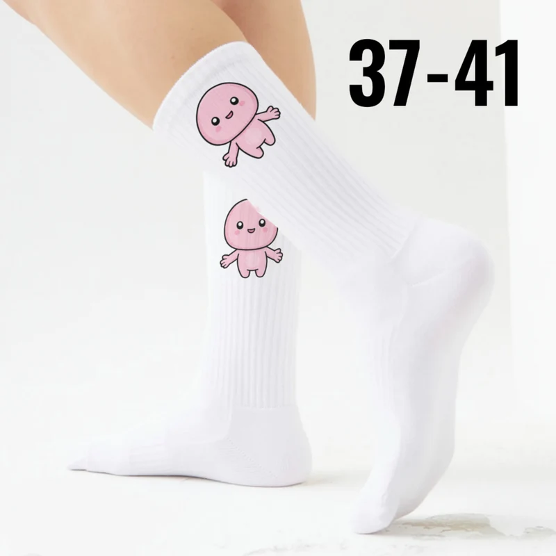 epicsocks Kawaii Friends Hug Me rosa Socken in 37-41 im Paar