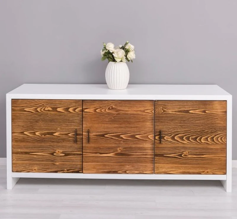Casa Padrino Kommode im Landhausstil mit 3 Türen, 180 x 50 x 78 cm